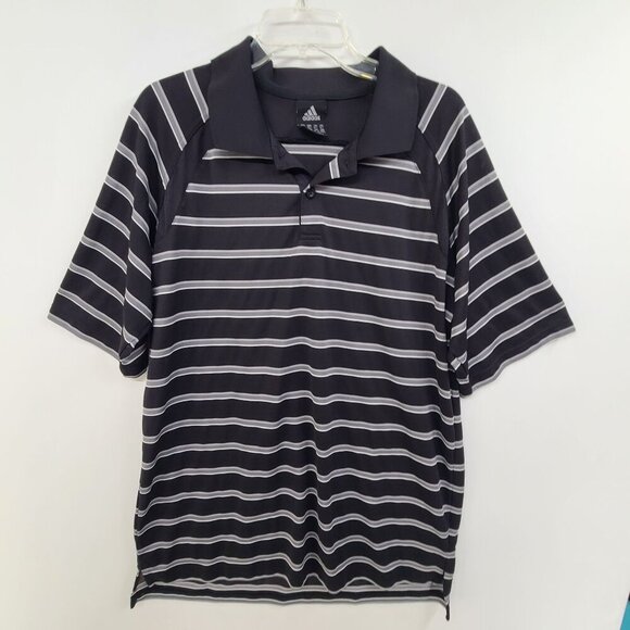 Adidas Men's Short Sleeve Casual Polo Shirt Striped Size XLT - Picture 1 of 7